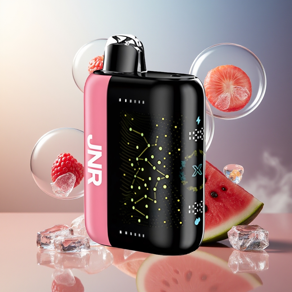 Partihandel Sverige JNR Plus-X 26000 Puffs 850mAh 28ml Hallon Vattenmelon Is