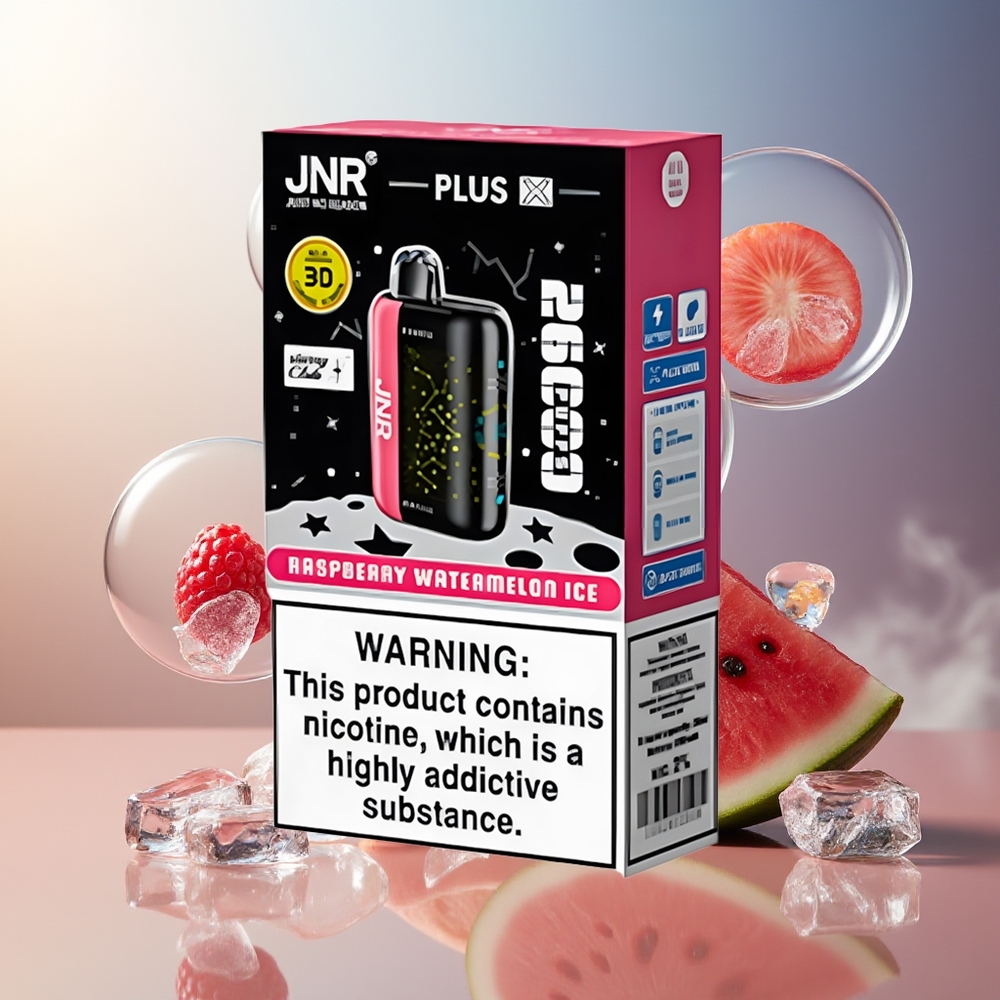 Partihandel Sverige JNR Plus-X 26000 Puffs 850mAh 28ml Hallon Vattenmelon Is