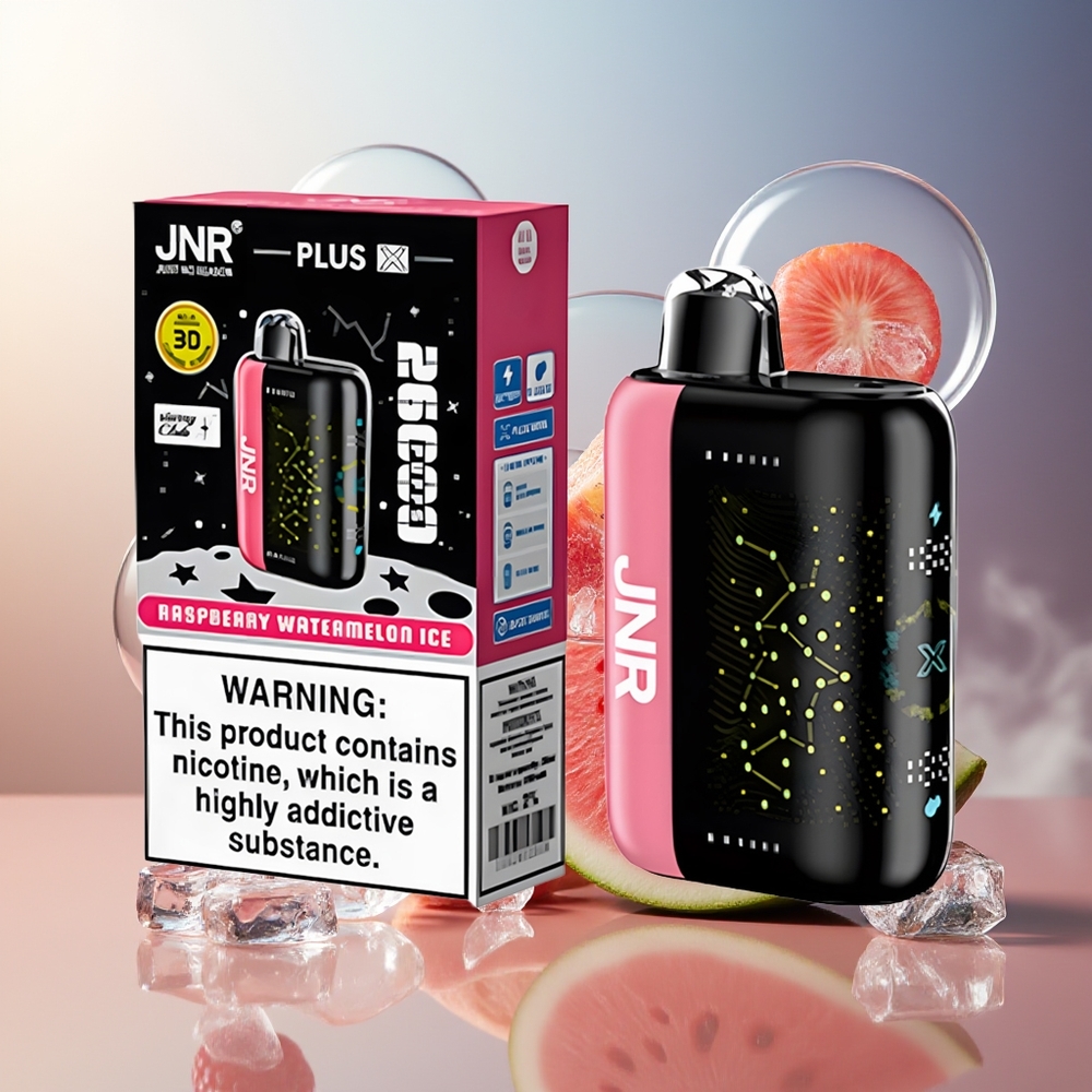 Partihandel Sverige JNR Plus-X 26000 Puffs 850mAh 28ml Hallon Vattenmelon Is
