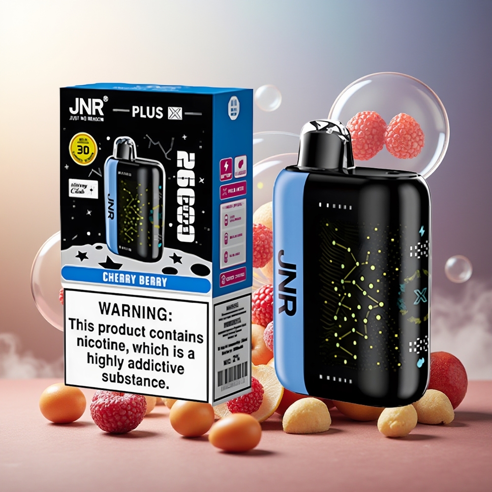 Partihandel Sverige JNR Plus-X 26000 Puffs Typ-C Snabbuppladdning Körsbär Bär