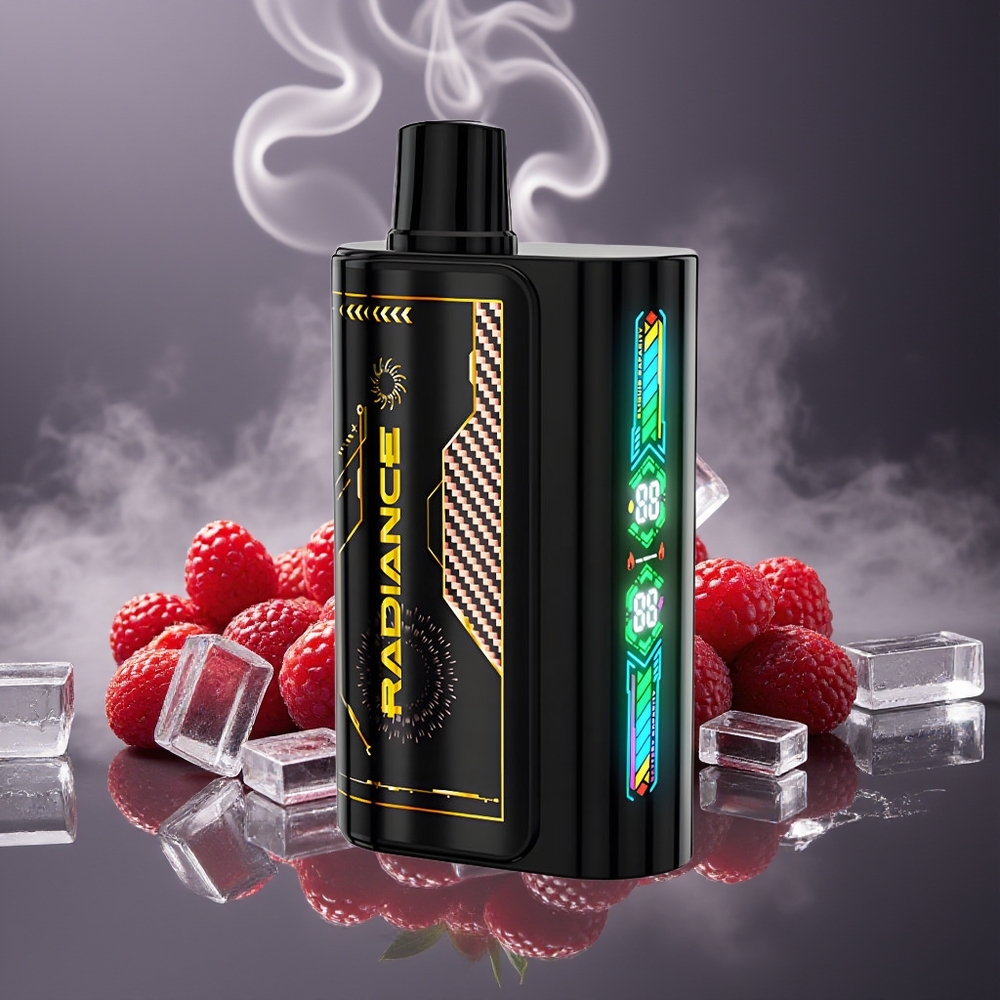 Partihandel Sverige JNR Radiance 31000 Puffs Engångs Vape Jordgubb Hallon Körsbär Is 28ml Dual Mesh 950mAh Type-C