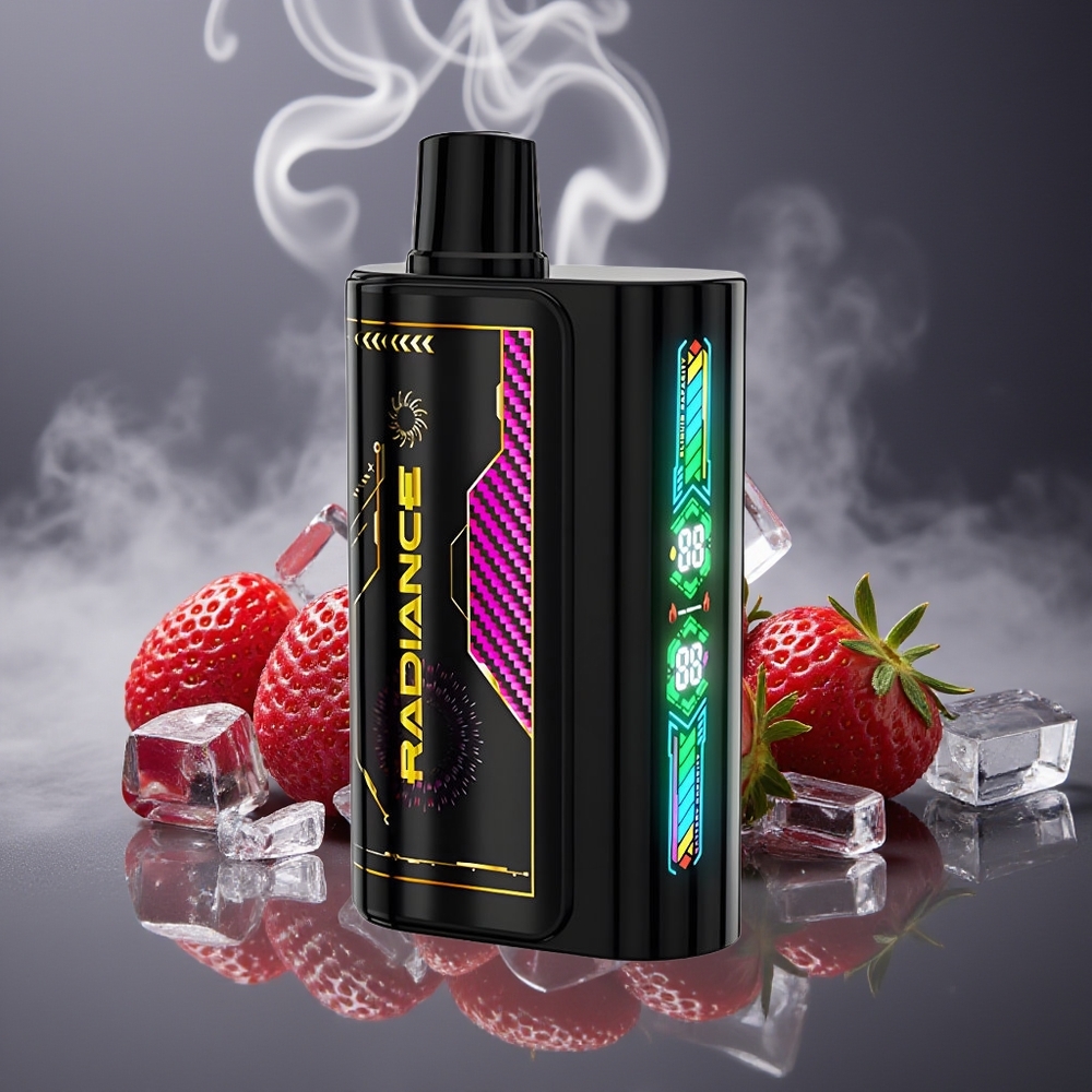 Partihandel Sverige JNR Radiance 31000 Puffs Engångs Vape Jordgubb Is 28ml Dual Mesh 950mAh 2%