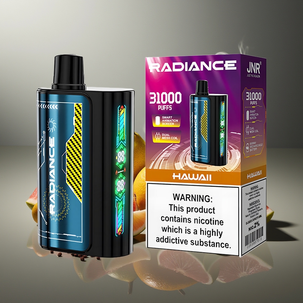 Partihandel Sverige JNR Radiance 31000 Puffs Hawaii 28ml Dual Mesh 2%