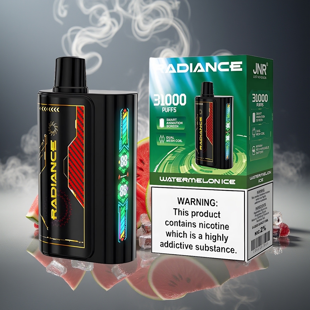 Partihandel Sverige JNR Radiance 31000 Puffs Smart Animation Vattenmelon Is Dual Mesh