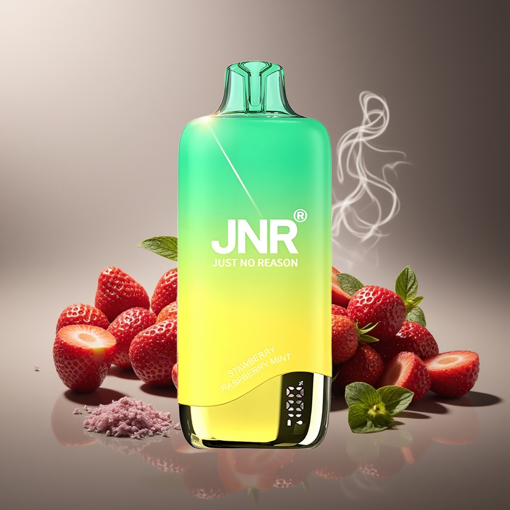 Partihandel Sverige JNR Rainbow 10500 Puffs Engångs Vape Jordgubb Pepparmynta 18ml 600mAh