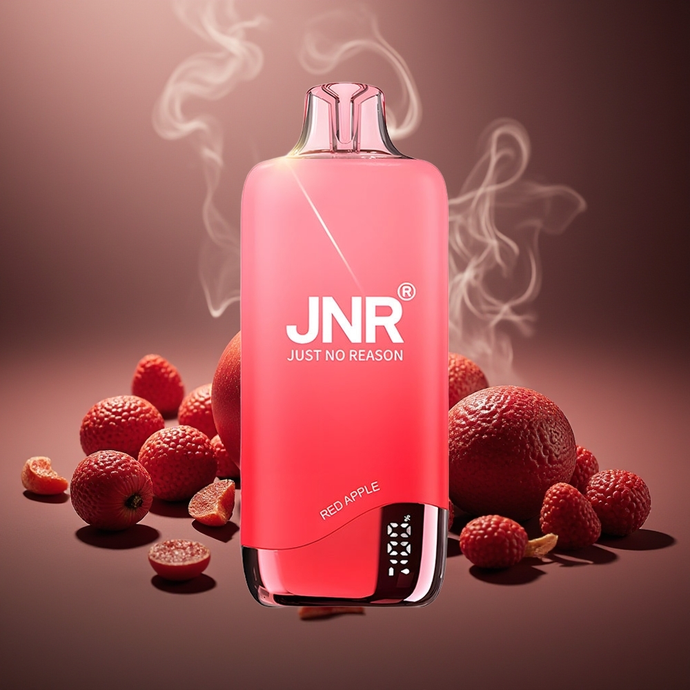 Partihandel Sverige JNR Rainbow 10500 Puffs Engångs Vape Rött Äpple 600mAh 18ml