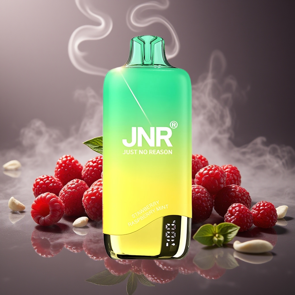 Partihandel Sverige JNR Rainbow 10500 Puffs Jordgubb Hallon Mint 600mAh 18ml