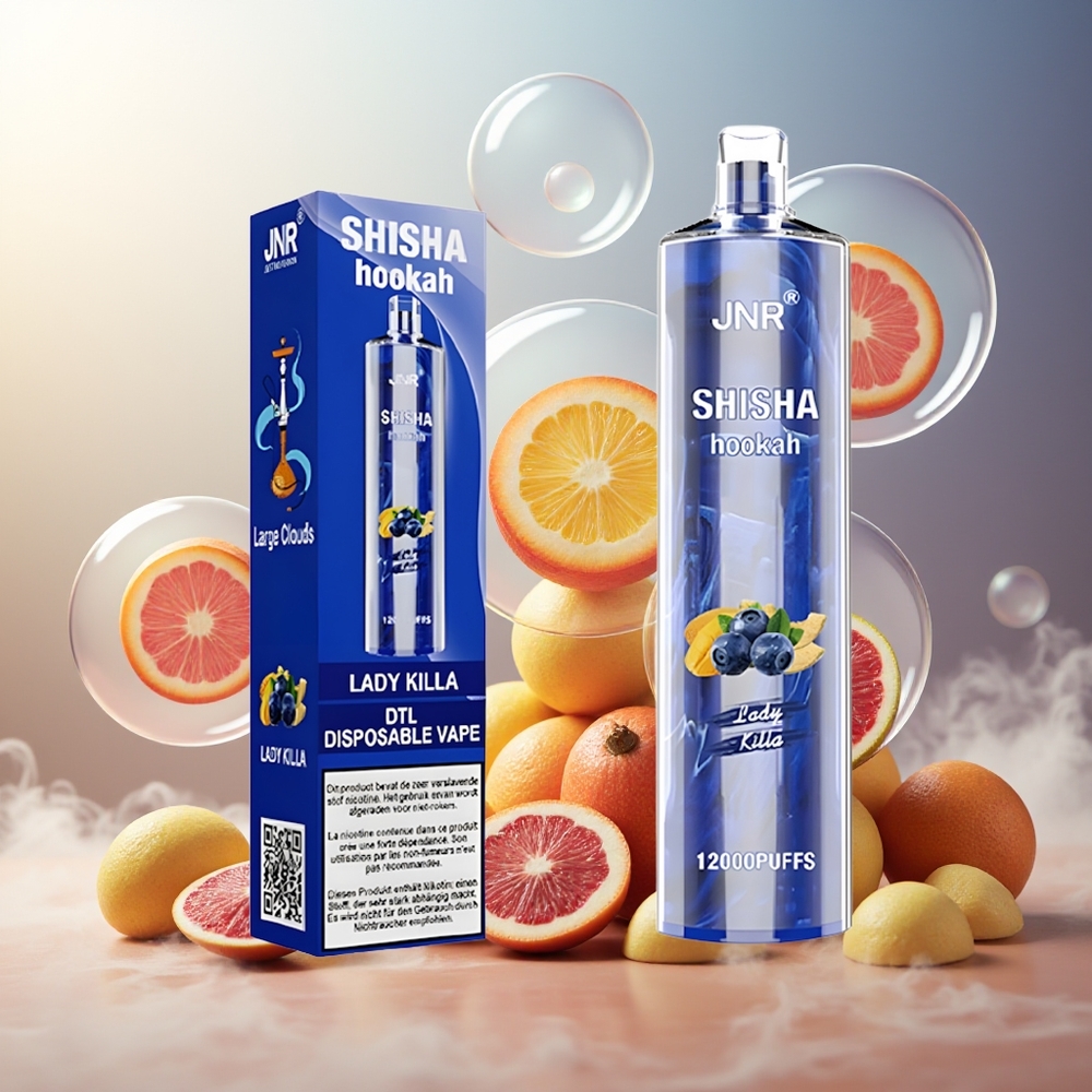 Partihandel Sverige JNR Shisha Hookah 12000 Puffs 24ml 0.6 Ohm Lady Killa