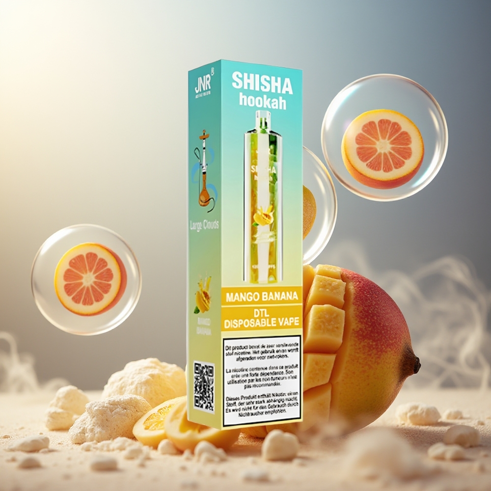 Partihandel Sverige JNR Shisha Hookah 12000 Puffs 24ml 750mAh Mango Banan