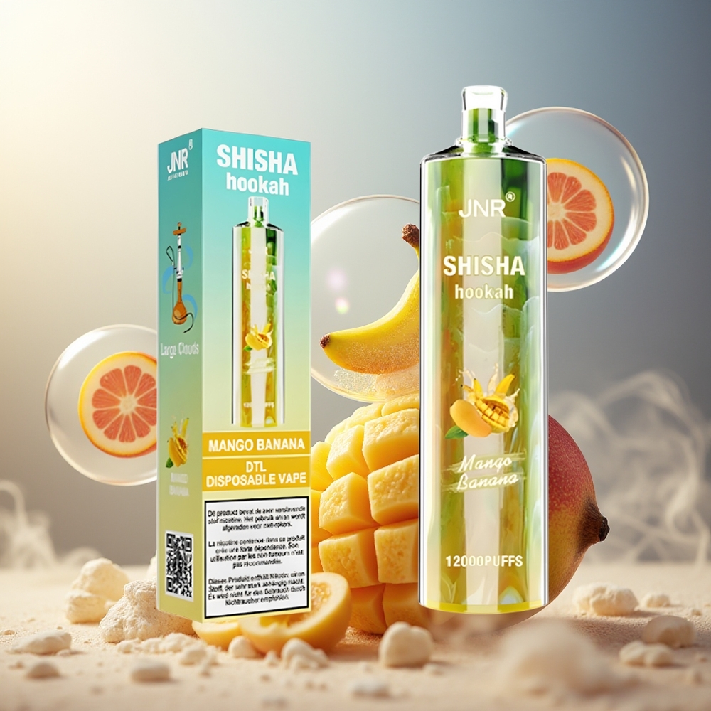 Partihandel Sverige JNR Shisha Hookah 12000 Puffs 24ml 750mAh Mango Banan