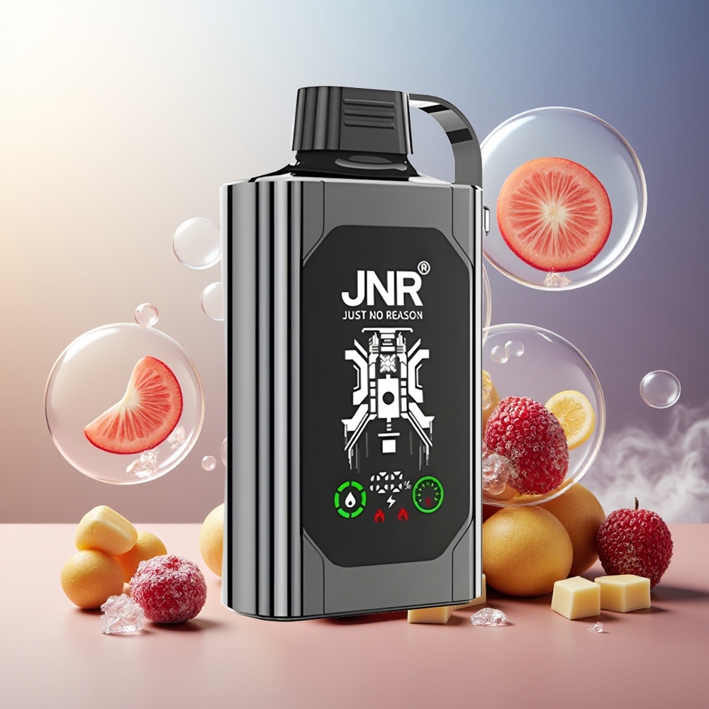 Partihandel Sverige JNR Shisha Hookah Box 20500 Blandade Bär Is HD Display 1000mAh 25ml Dual Mesh Coil Type-C 0% 2% 5%