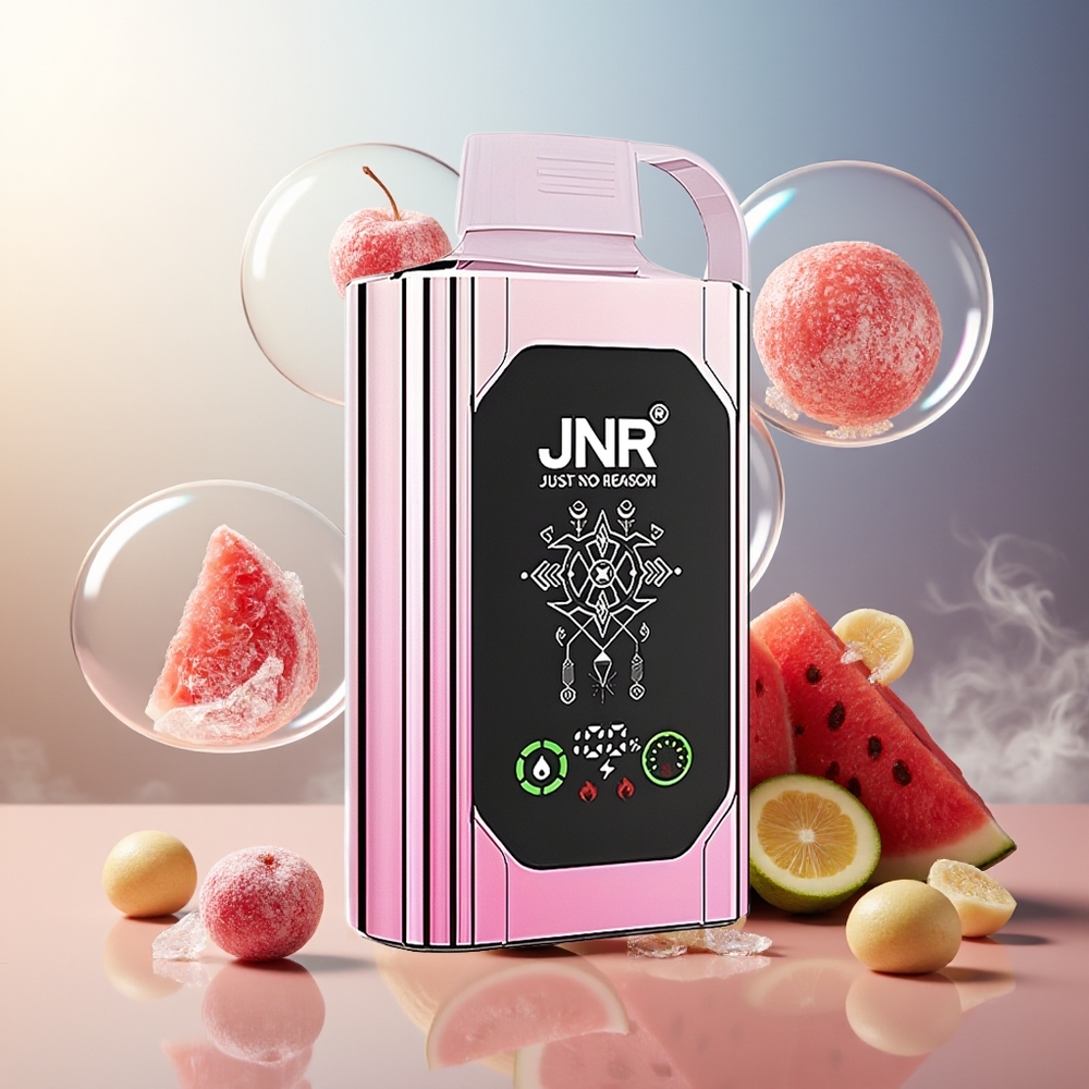 Partihandel Sverige JNR Shisha Hookah Box 20500 Puffs HD Display 1000mAh Type-C Dual Mesh Körsbär Vattenmelon Frys