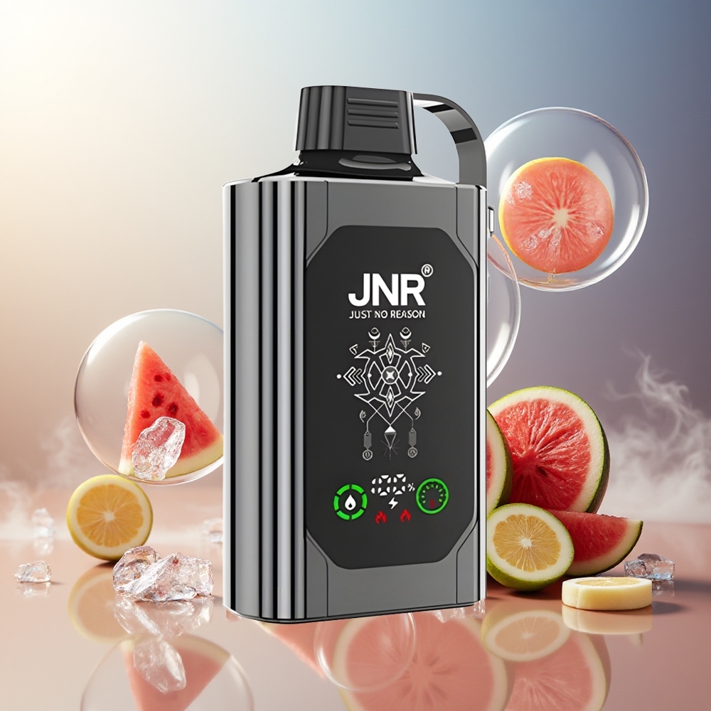 Partihandel Sverige JNR Shisha Hookah Box 20500 Puffs Vattenmelon Is HD Display 1000mAh 25ml Dual Mesh Coil Type-C