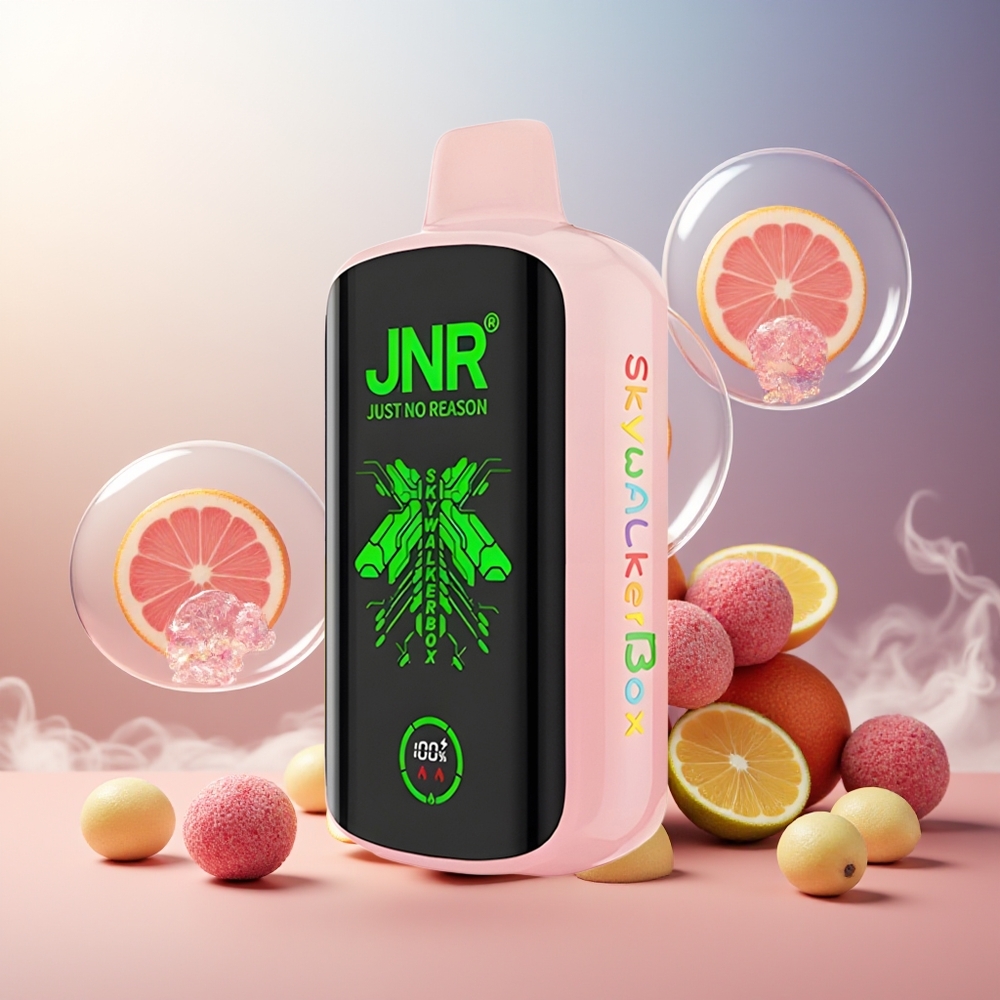 Partihandel Sverige JNR Skywalker Box 21000 Puffs 850mAh 25ml Dual Mesh Rosa Citronvatten