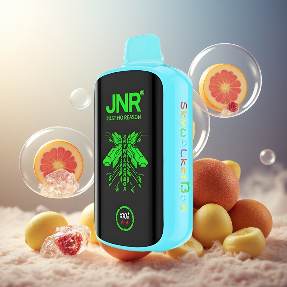 Partihandel Sverige JNR Skywalker Box 21000 Puffs Engångs Vape Suräpple Is 850mAh 25ml Dual Mesh Coil