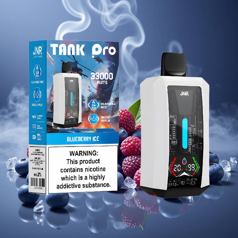 Partihandel Sverige JNR Tank Pro 33000 Puffs Digital Display 28ml Blåbär Is