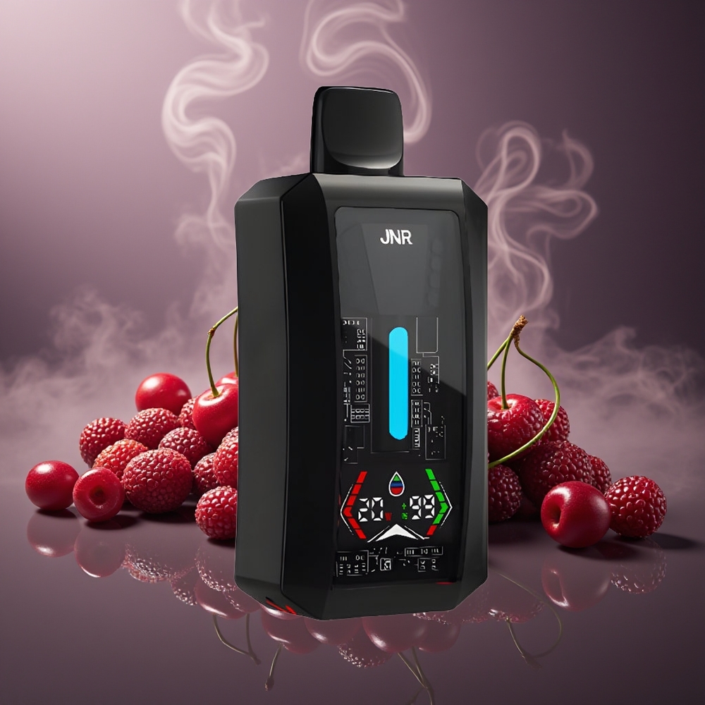 Partihandel Sverige JNR Tank Pro 33000 Puffs Digital Display Dual Mesh Körsbär Bär