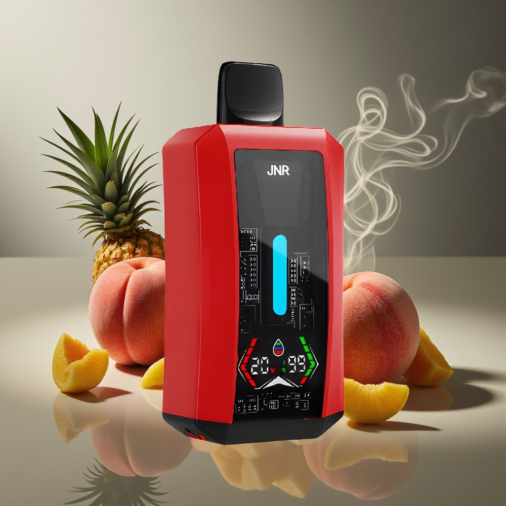 Partihandel Sverige JNR Tank Pro 33000 Puffs Digital Display Peach Mango Ananas