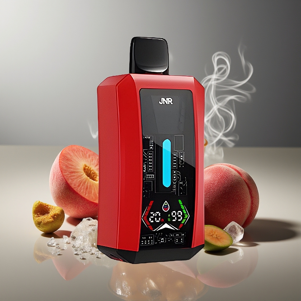 Partihandel Sverige JNR Tank Pro 33000 Puffs Digital Dual Mesh Sommar Persika Is