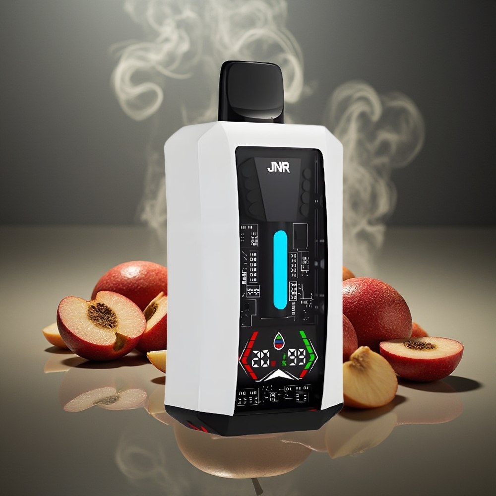 Partihandel Sverige JNR Tank Pro 33000 Puffs Engångs E-cigaret Dubbel Äpple 28ml Digital Display Dual Mesh Coil