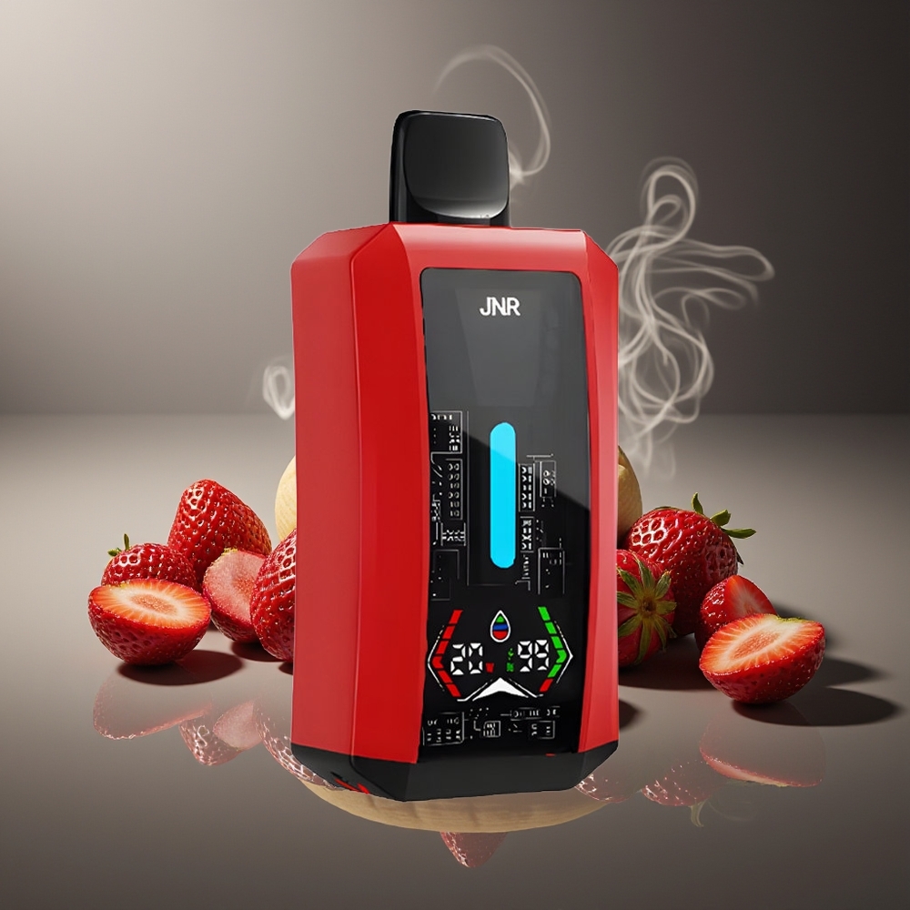 Partihandel Sverige JNR Tank Pro 33000 Puffs Engångs Vape Jordgubb Banan Digital Display Dual Mesh