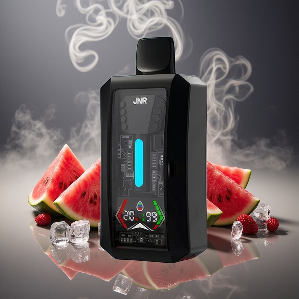 Partihandel Sverige JNR Tank Pro 33000 Puffs Vattenmelon Is Digital Display Dual Mesh Coil
