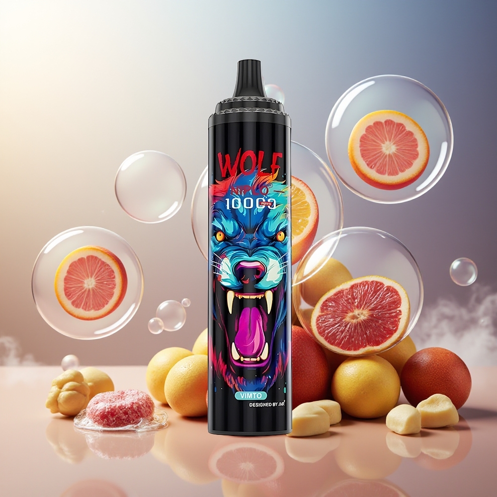 Partihandel Sverige JNR Wolf Niplo 10000 Puffs Vimto 1.0 Ohm 650mAh 20ml Type-C