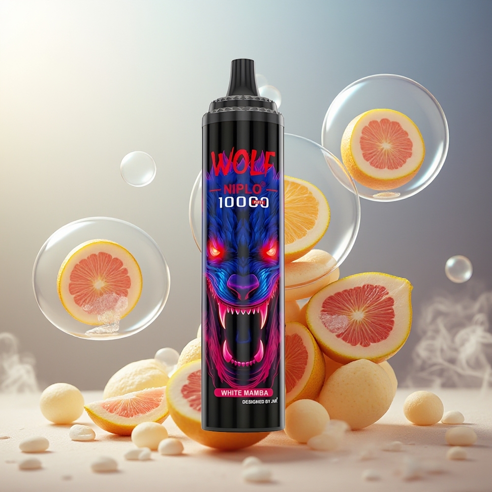 Partihandel Sverige JNR Wolf Niplo 10000 Puffs Vit Mamba 1.0Ohm 20ml Typc-C
