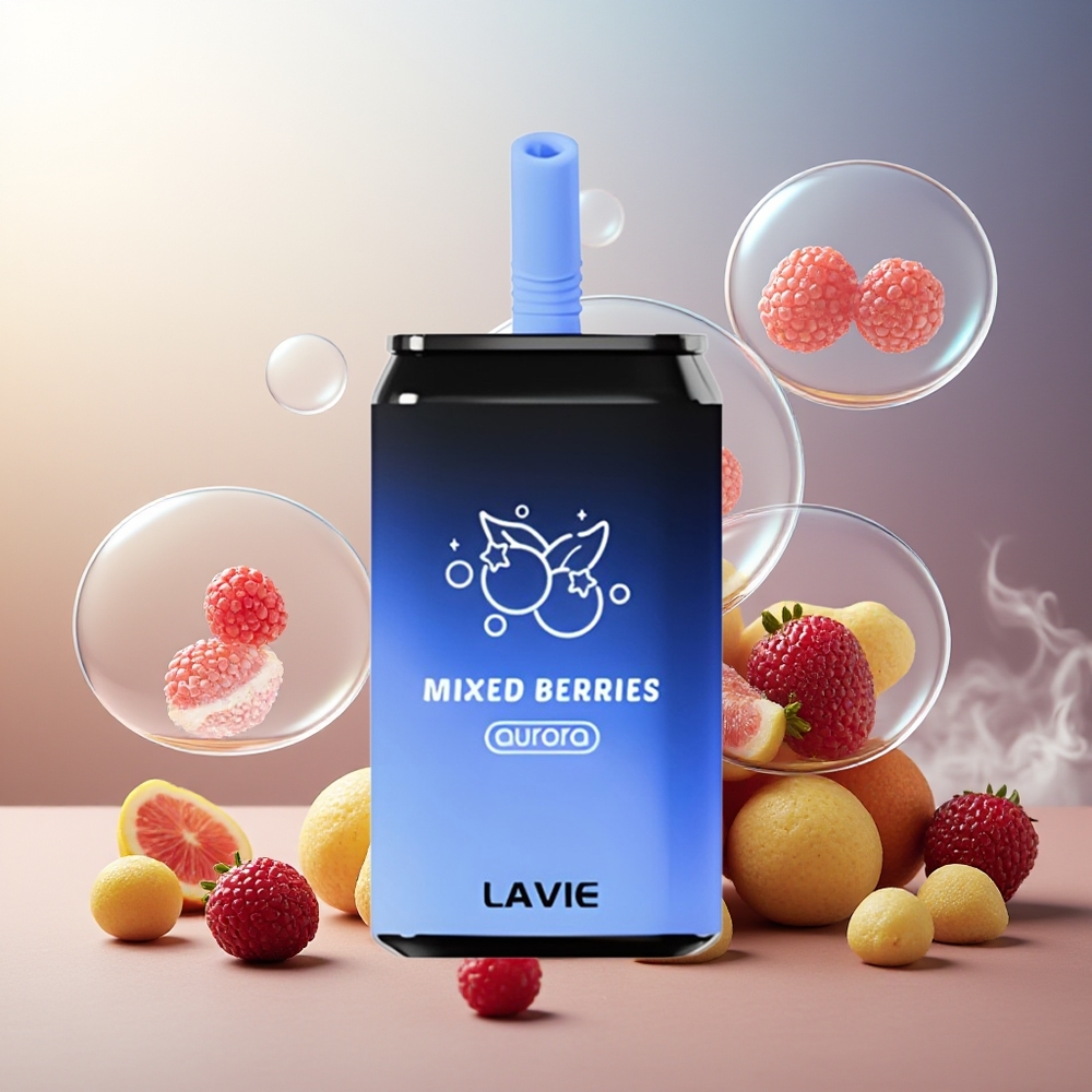 Partihandel Sverige Lavie Aurora 11000 Puffs Blandade Bär 22ML 650mAh Type C