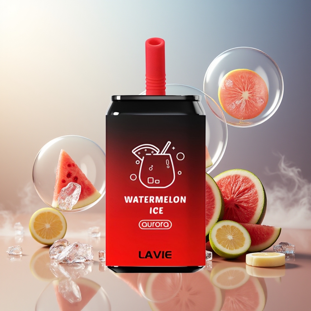 Partihandel Sverige Lavie Aurora 11000 Puffs Vattenmelon Is 22ML Typ C Laddbar