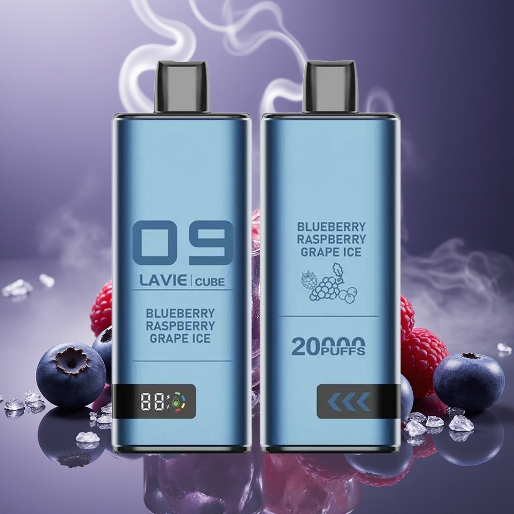 Partihandel Sverige Lavie Cube 20000 Puffs 28ML Blåbär Hallon Druva Is