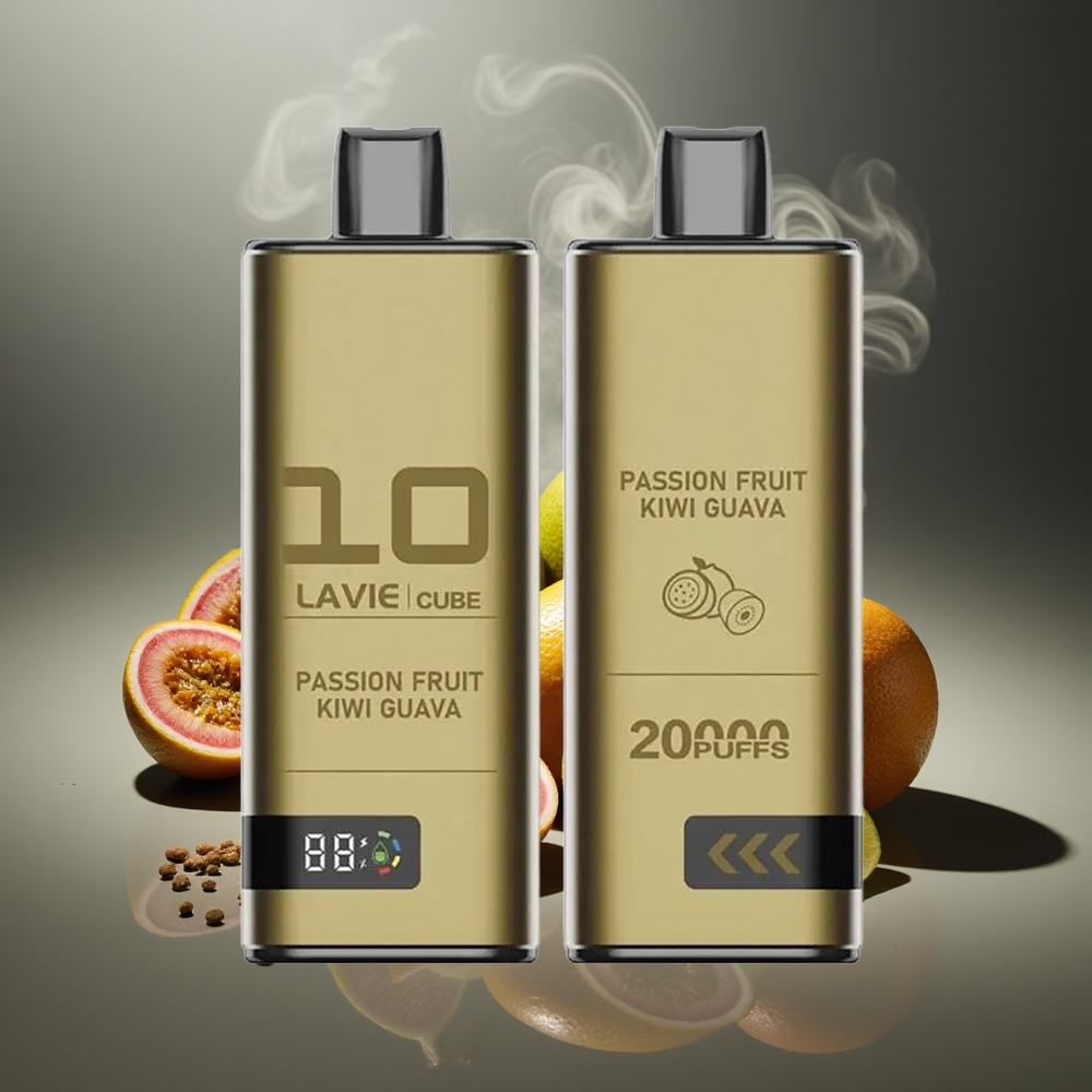 Partihandel Sverige Lavie Cube 20000 Puffs 28ML Passionfrukt Kiwi Guava