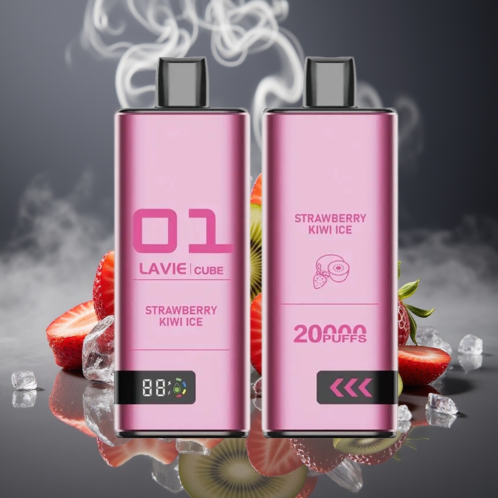 Partihandel Sverige Lavie Cube 20000 Puffs Jordgubb Kiwi Is 28ML Type C