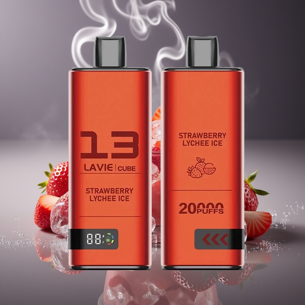 Partihandel Sverige Lavie Cube 20000 Puffs Jordgubb Lychee Is 28ML Type C