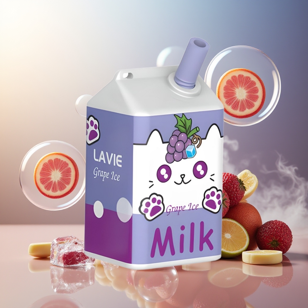 Partihandel Sverige Lavie Milk 7000 Puffs 16ML Druvis