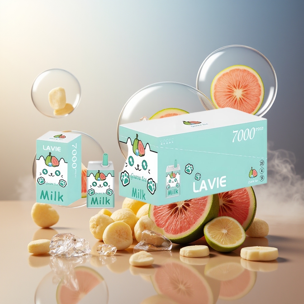 Partihandel Sverige Lavie Milk 7000 Puffs Guava Is 16ML 600mAh Type C