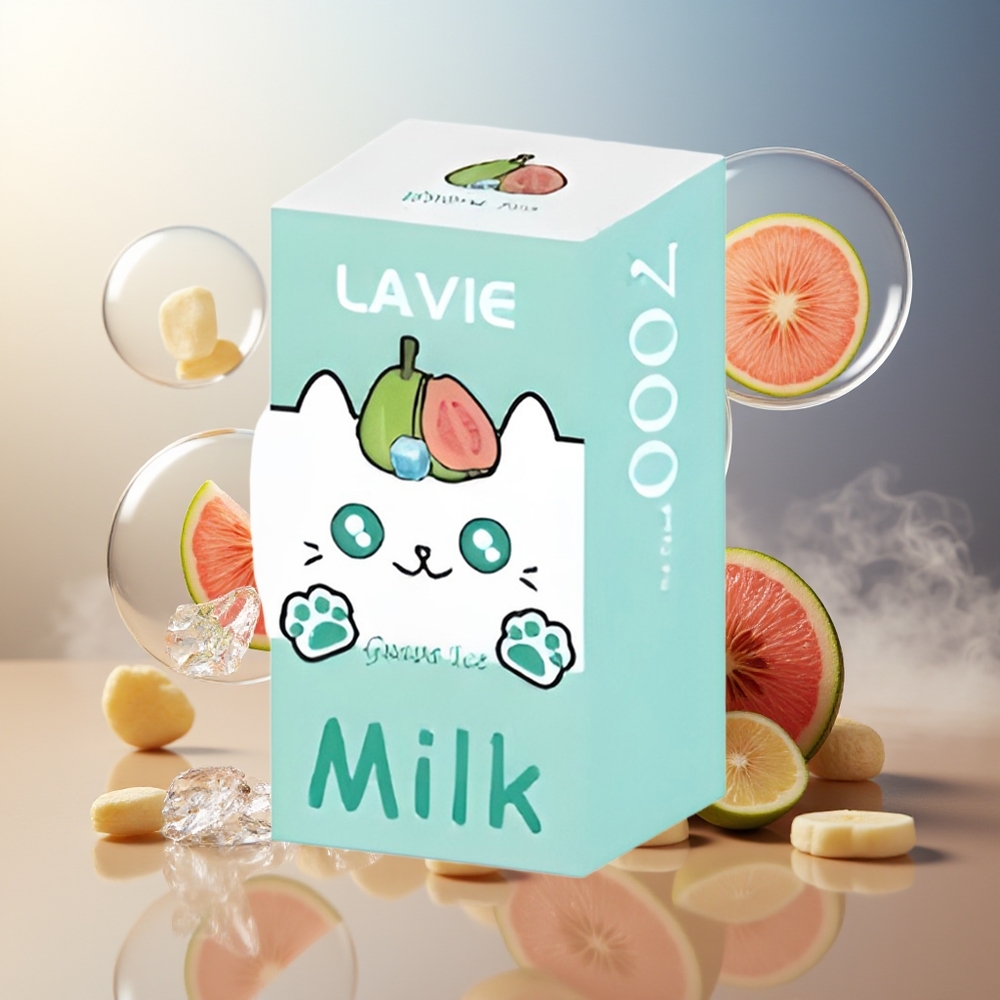 Partihandel Sverige Lavie Milk 7000 Puffs Guava Is 16ML 600mAh Type C