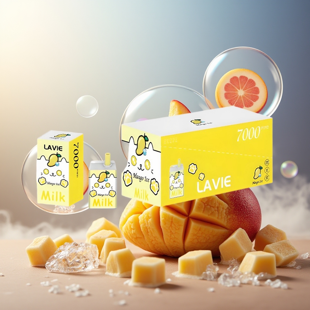 Partihandel Sverige Lavie Milk 7000 Puffs Mango Is 16ML 600mAh Type C