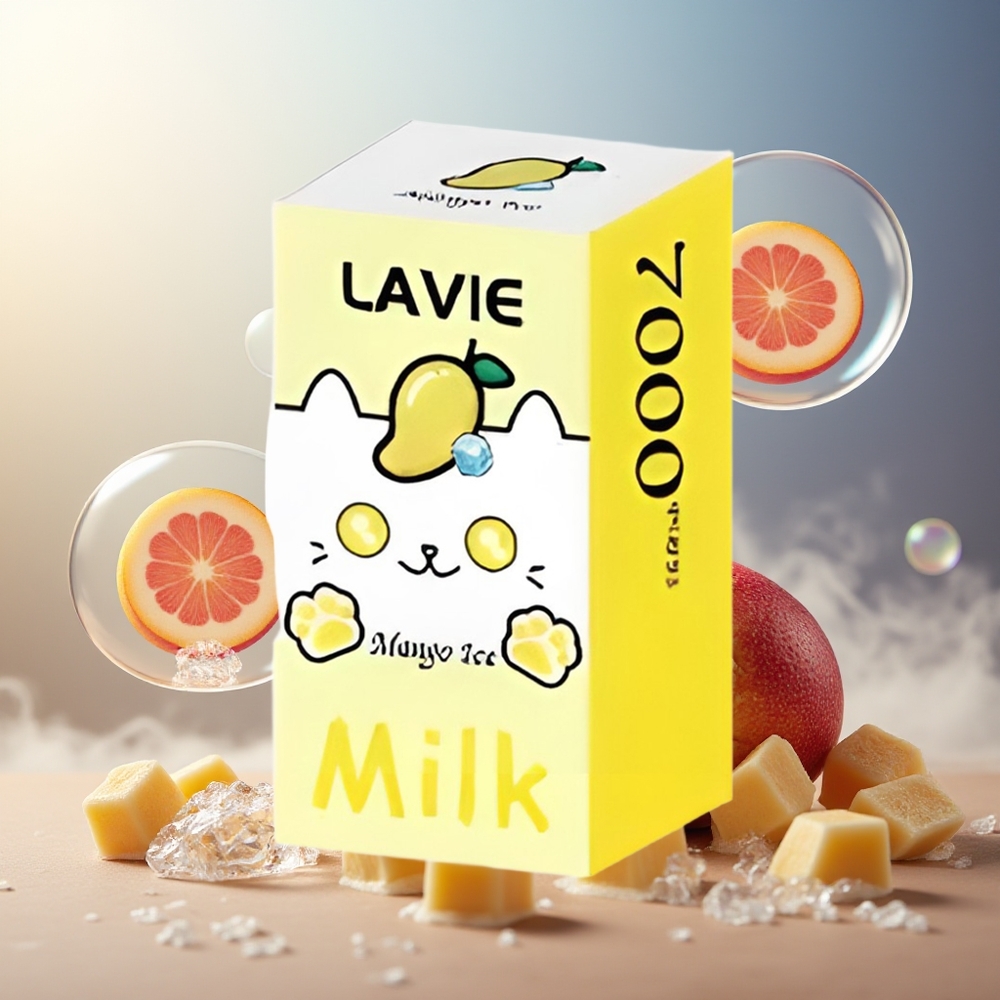 Partihandel Sverige Lavie Milk 7000 Puffs Mango Is 16ML 600mAh Type C