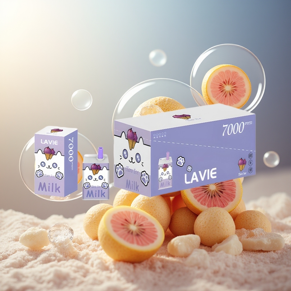 Partihandel Sverige Lavie Milk 7000 Puffs Taro Is 16ML 600mAh