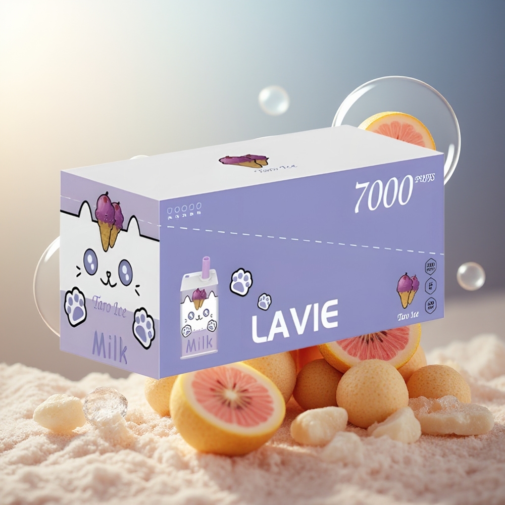 Partihandel Sverige Lavie Milk 7000 Puffs Taro Is 16ML 600mAh