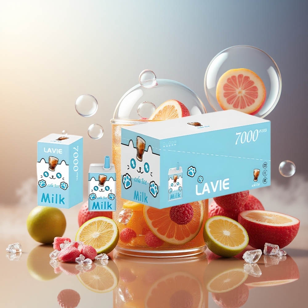 Partihandel Sverige Lavie Milk 7000 Puffs Typ C Laddbar 16ML Kolais