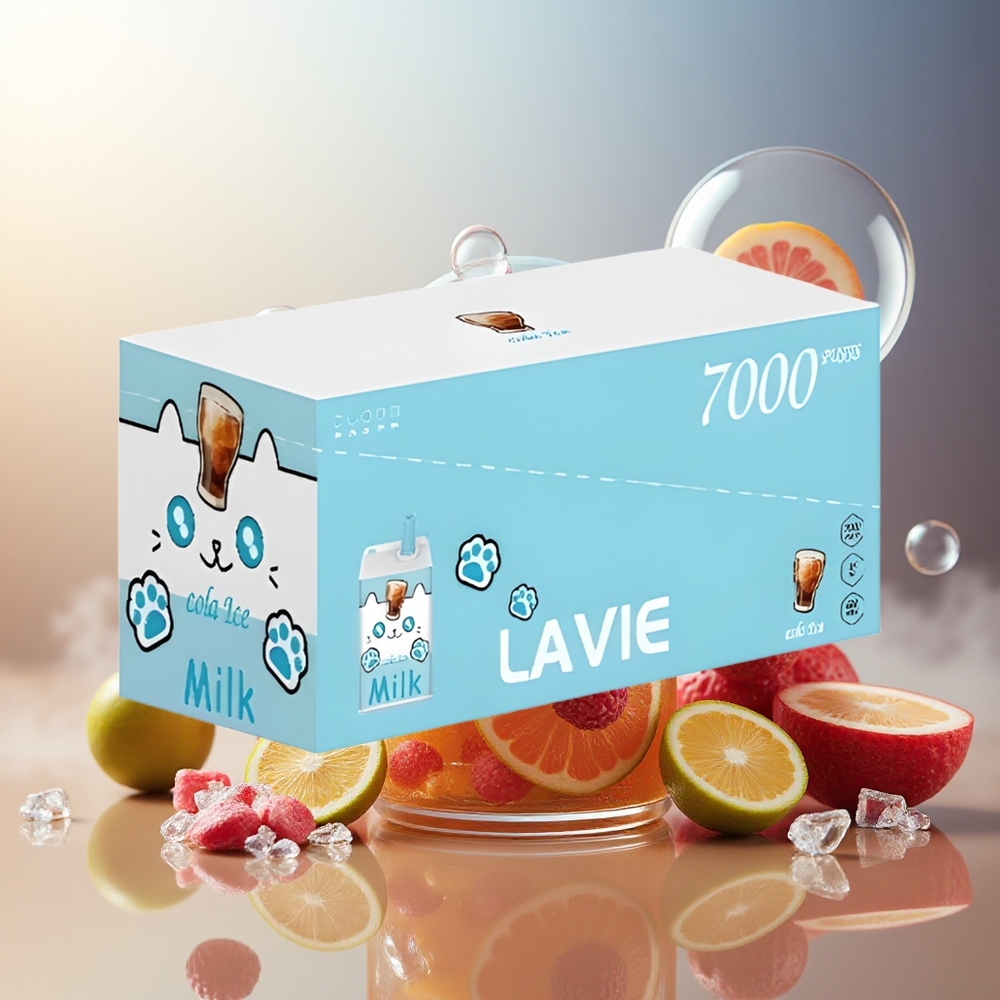 Partihandel Sverige Lavie Milk 7000 Puffs Typ C Laddbar 16ML Kolais