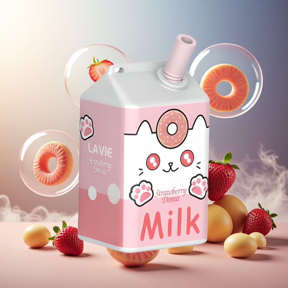 Partihandel Sverige Lavie Milk 7000 Puffs Type C Jordgubb Donut 16ML 5%