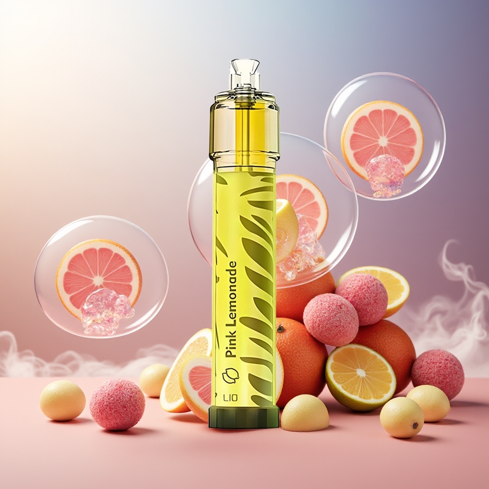 Partihandel Sverige LIO Bee Lit 2500 Puffs Engångsvape Rosa Citronad 1300mAh 6.0ml