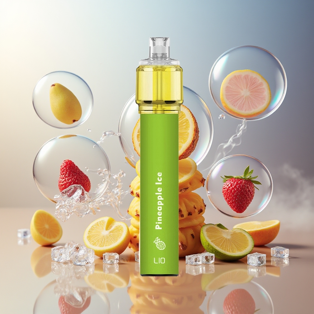 Partihandel Sverige LIO Bee18 Max 2500 Puffs Engångsvape Ananas Is 1300mAh