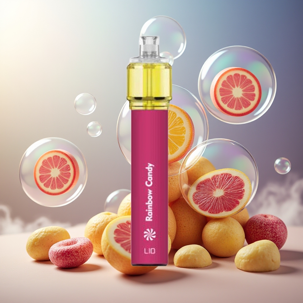 Partihandel Sverige LIO Bee18 Max 2500 Puffs Engångsvape Regnbåge Godis 6.5ml 5%
