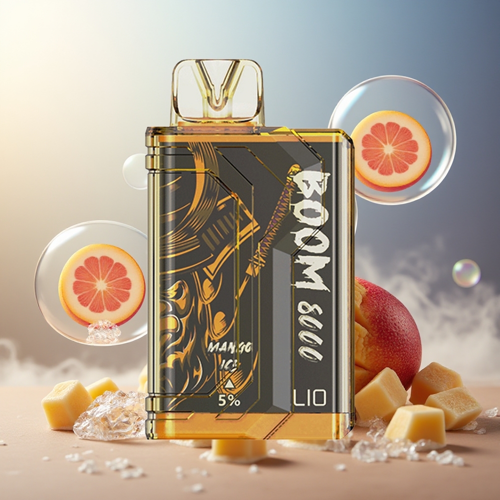 Partihandel Sverige LIO BOOM PRO 8000 Mango Is Mesh Coil 15ml 5%