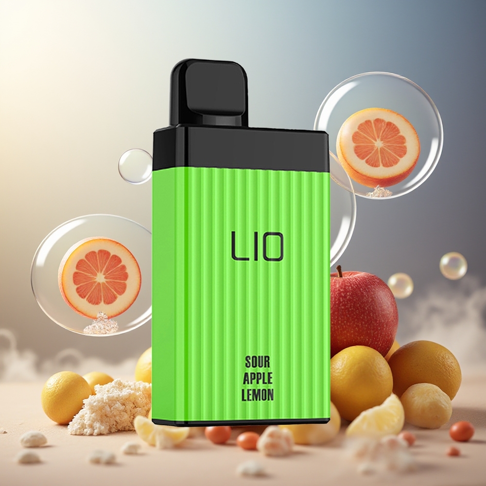 Partihandel Sverige LIO BOXX 4000 Puffs Engångs Vape Sur Äpple Citron 10ml 650mAh