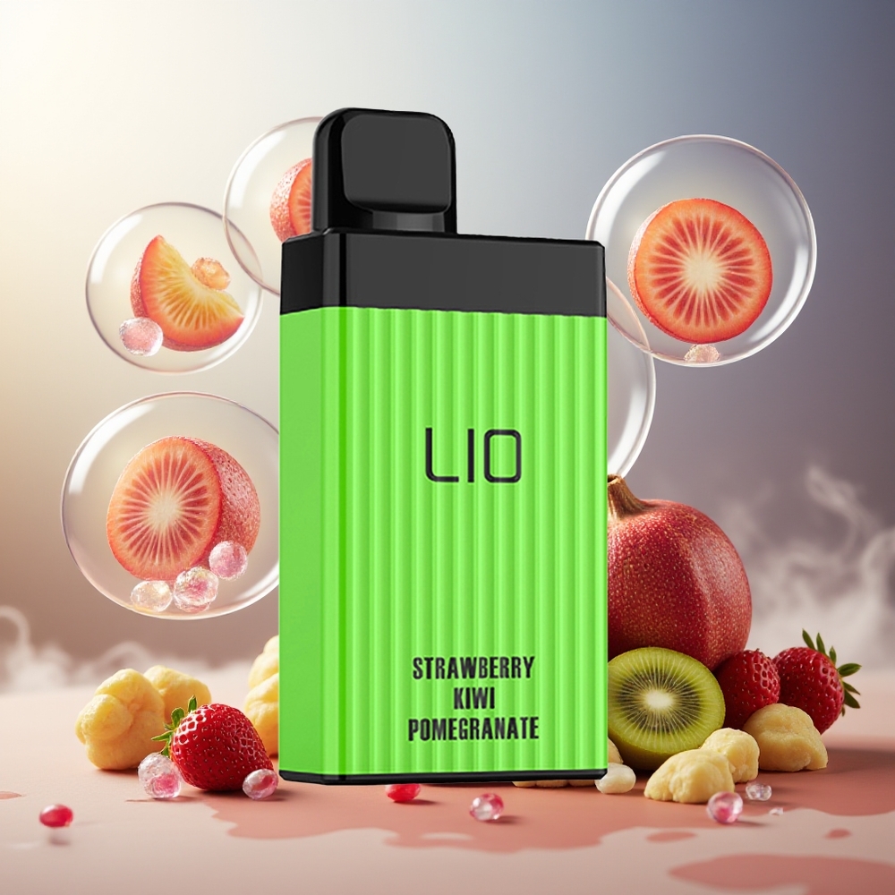 Partihandel Sverige LIO BOXX 4000 Puffs Engångsvape Jordgubb Kiwi Granatäpple 650mAh Typ-C